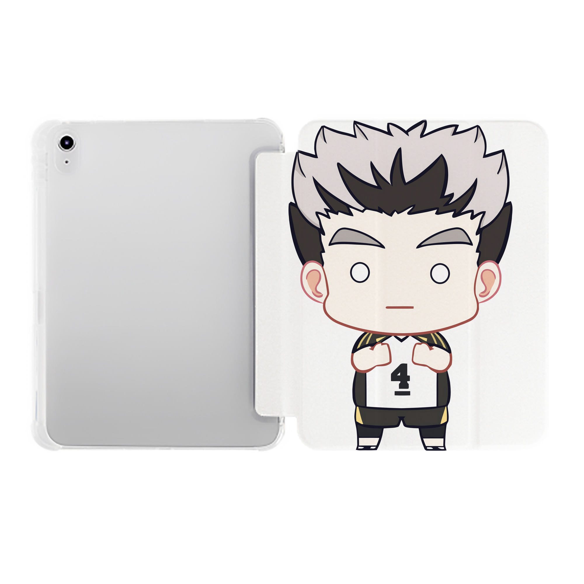 （画像用） ハイキュー!! Haikyu!! IPad ケース ペン収納付き 三つ折りスタンド PUレザー×シリコン 対応機種9.5/10.5/10.9インチ